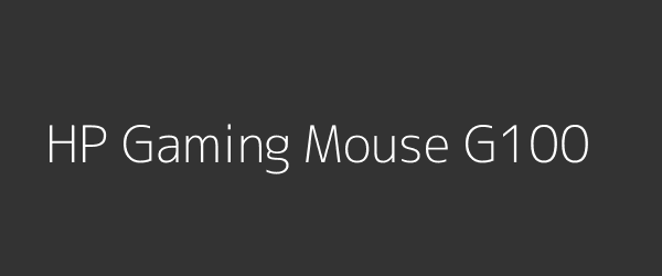 HP Gaming Mouse G100